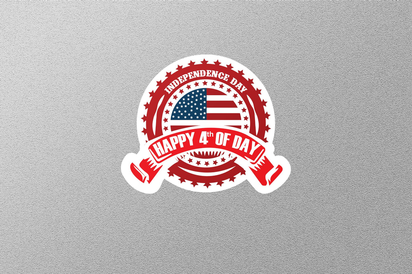 Happy Independence Day 4th of July USA Sticker