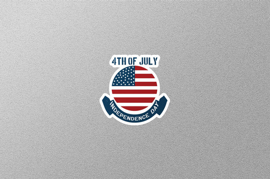 Happy Independence Day 4th of July USA Sticker