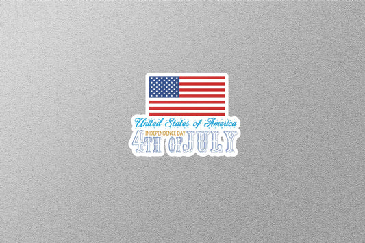 Independence Day 4th of July USA Sticker