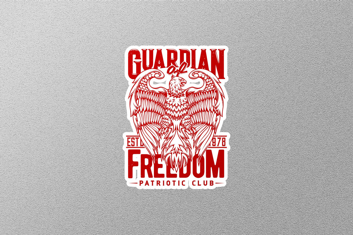 Guardian of Freedom Patriotic Club USA Sticker