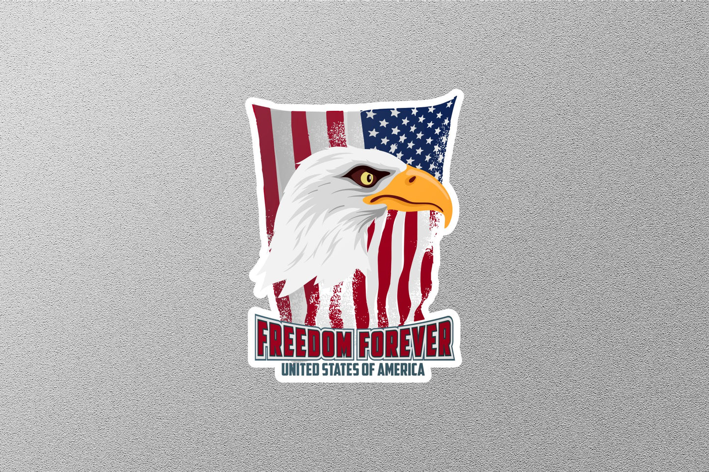 Freedom Forever USA Flag Sticker