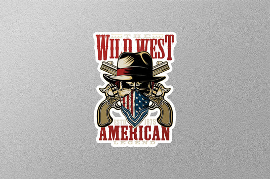 Wild West American Sticker