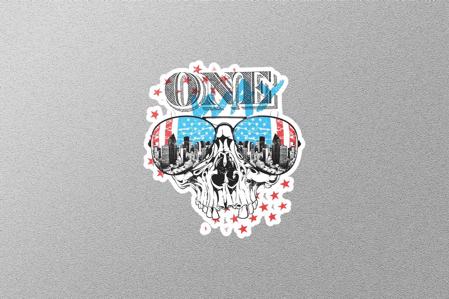 One Way USA Sticker