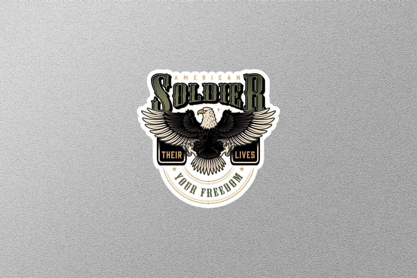 American Solider Sticker