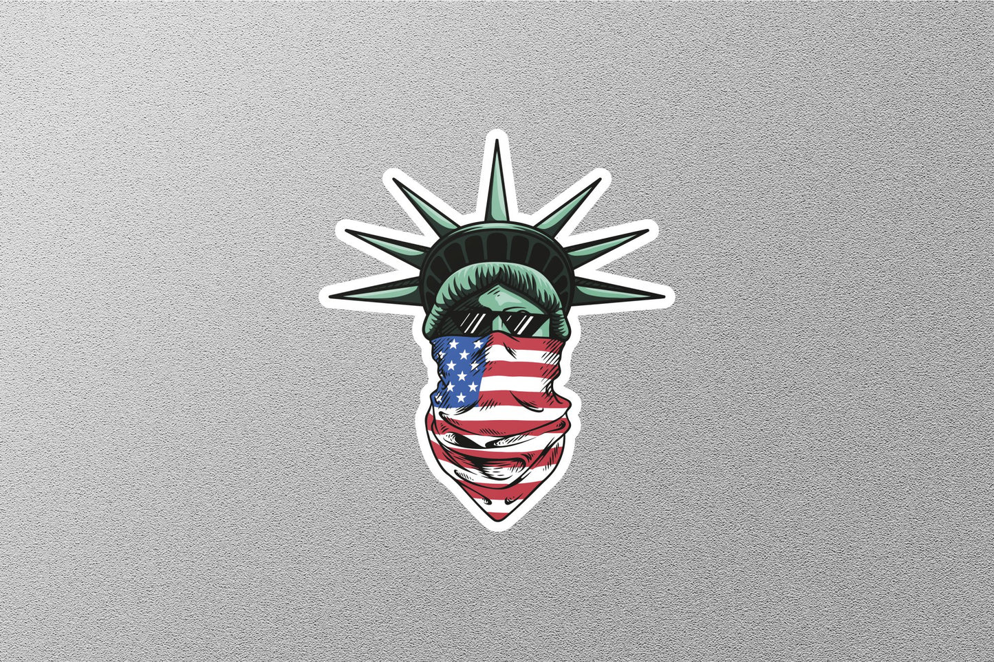 Statue of Liberty American Flag Sticker