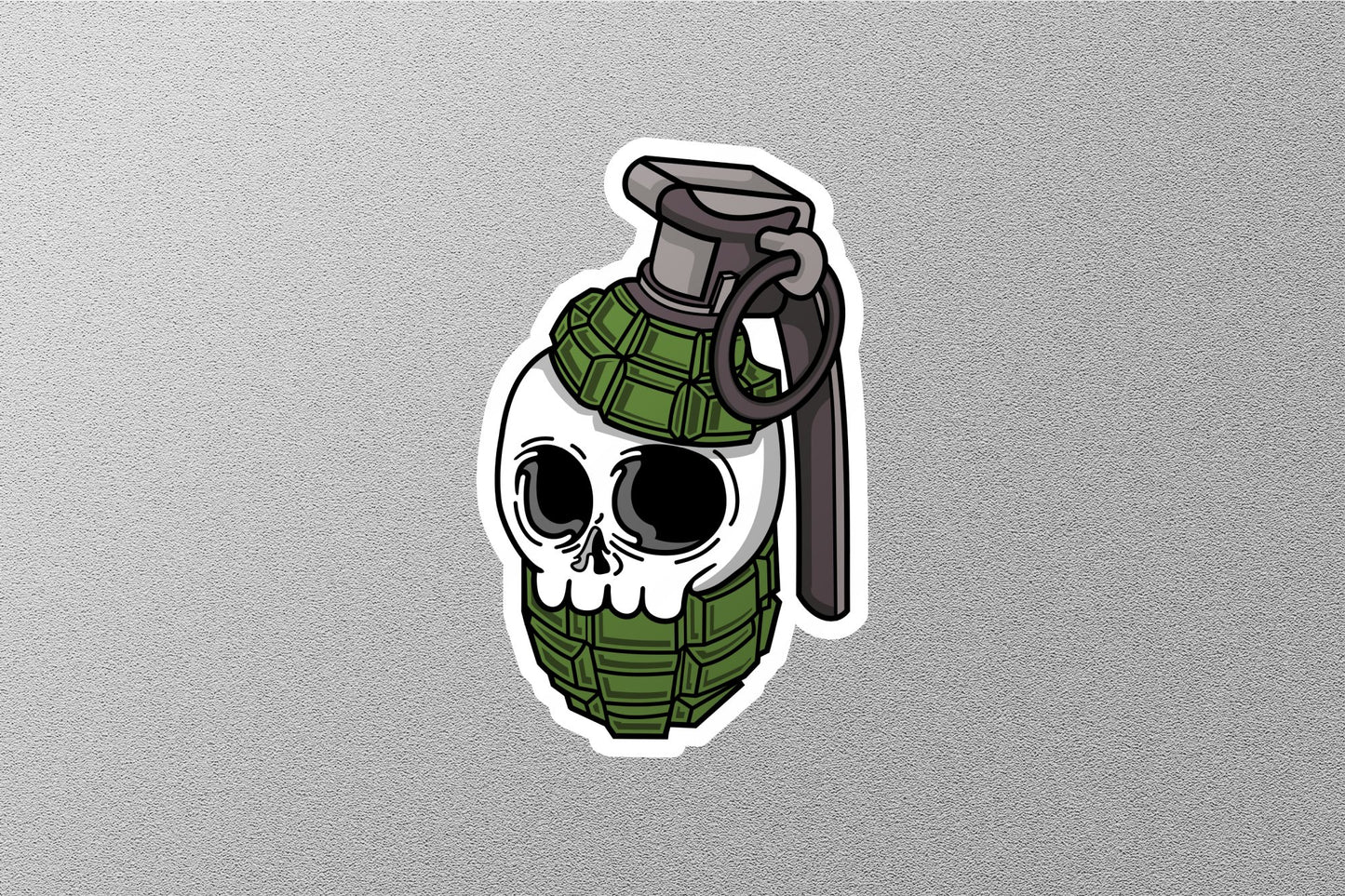 Skull Grenade USA Sticker