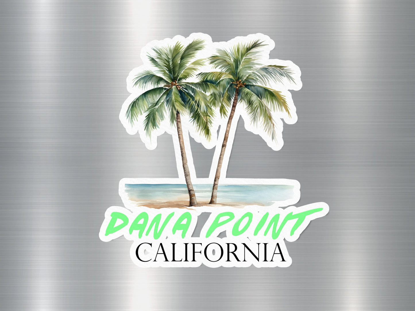 Dana Point California Palm Tree Sticker