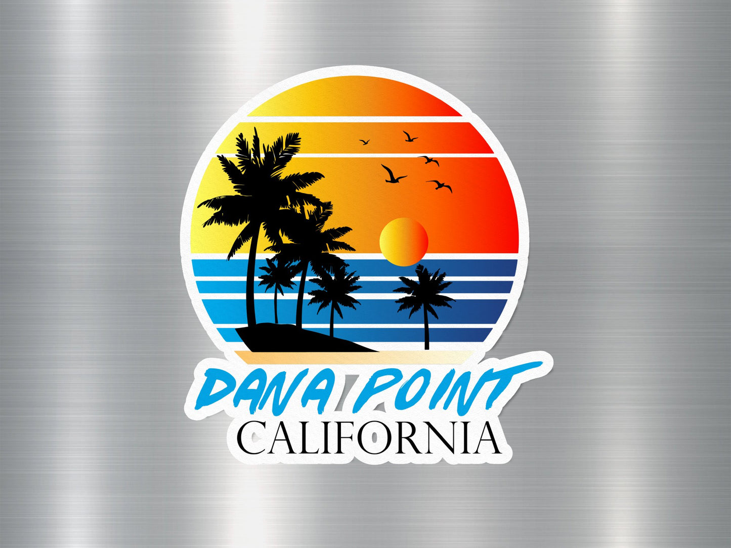 Dana Point California Sunset Sticker