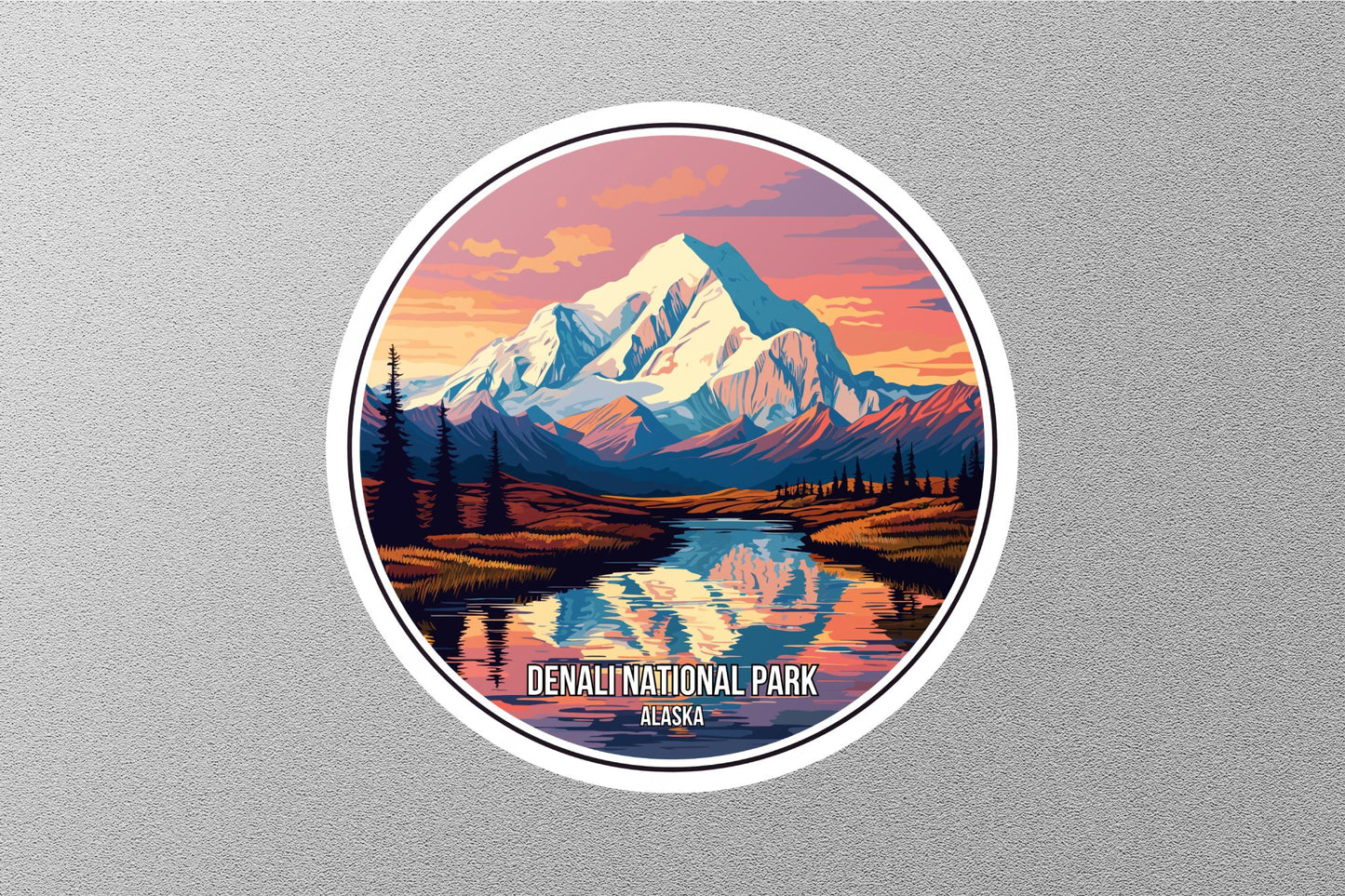 Denali National Park Alaska Sticker