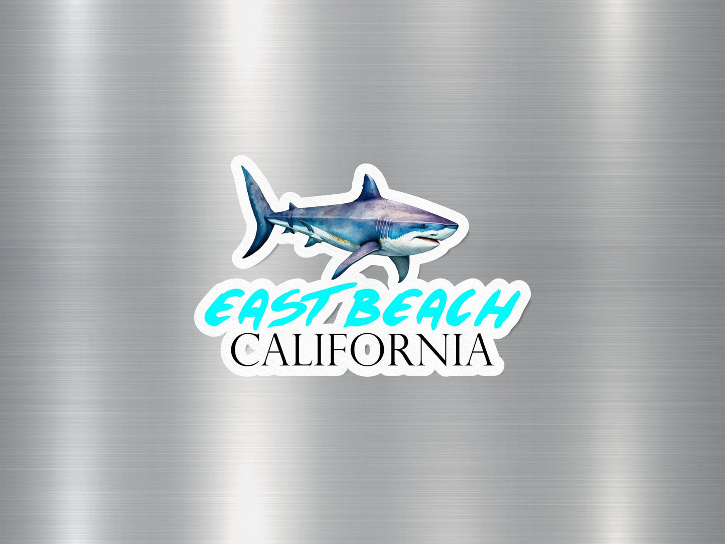 East Beach California Shark Sticker