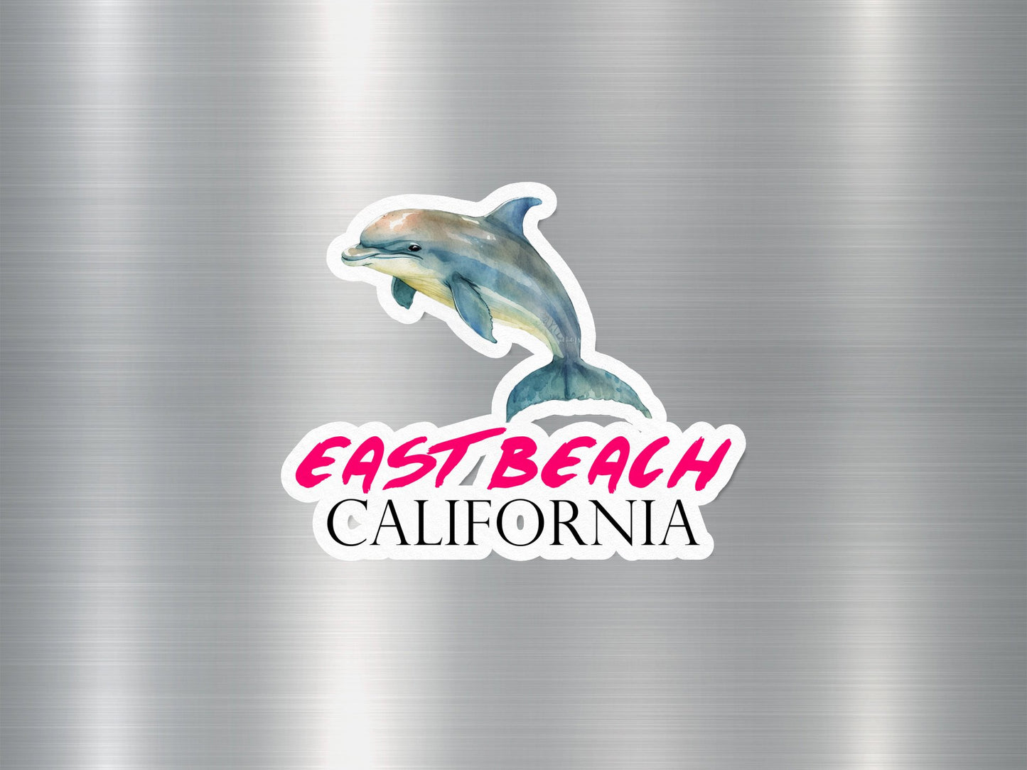 East Beach California Dolphin Sticker