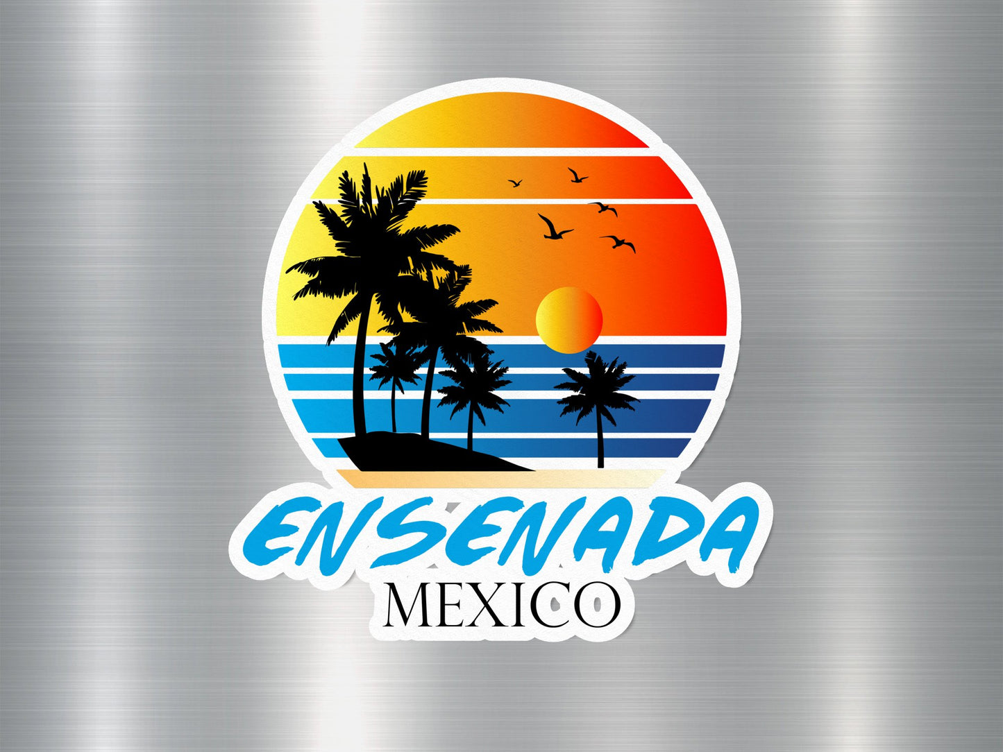 Ensenada Mexico Sunset Sticker