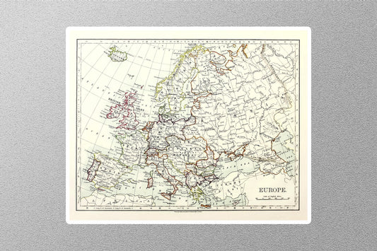 Europe Map Sticker