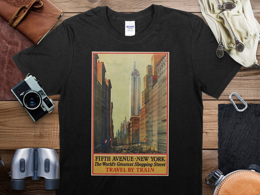 Vintage 5th Ave New York T-Shirt, 5th Ave New York Travel Shirt