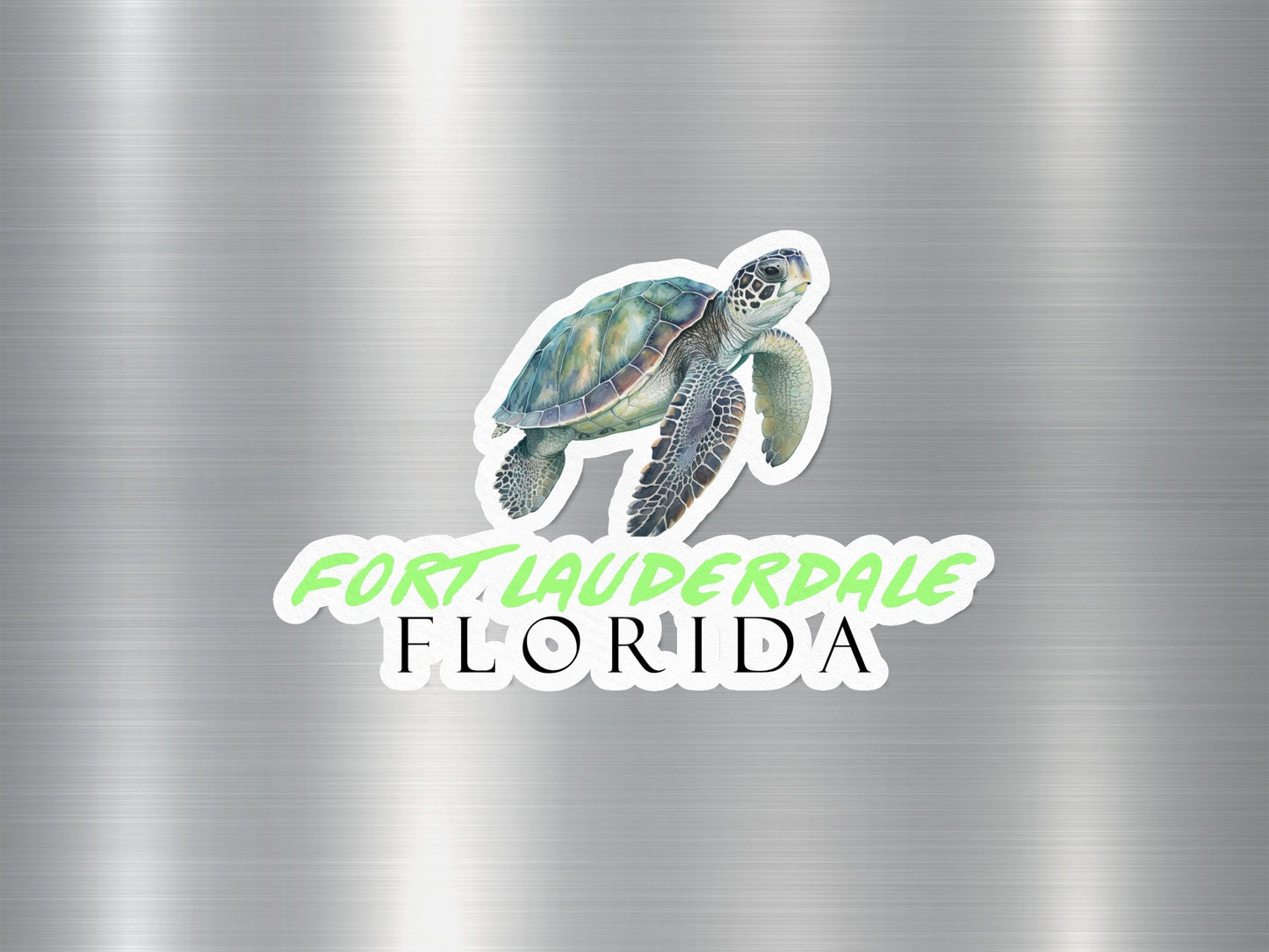 Fort Lauderdale Florida Turtle Sticker