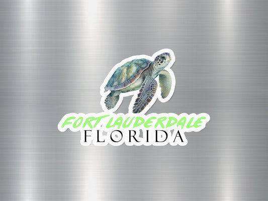 Fort Lauderdale Florida Turtle Sticker