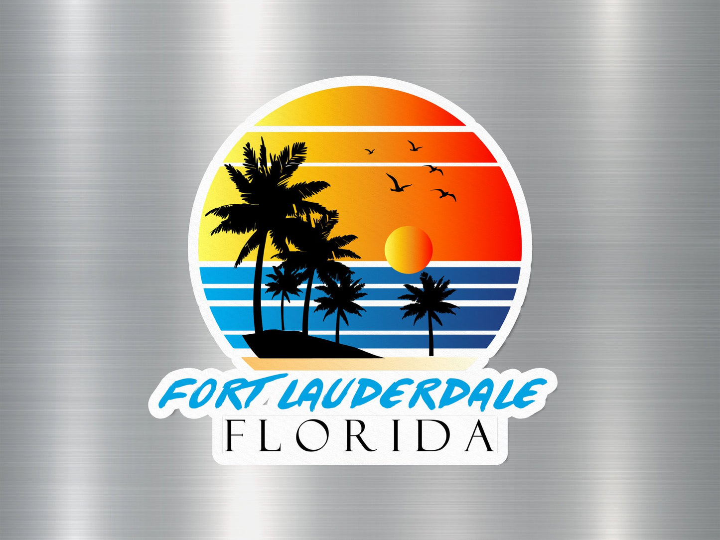 Fort Lauderdale Florida Sunset Sticker