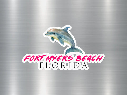 Fort Myers Beach Florida Dolphin Sticker