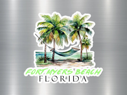 Fort Myers Beach Florida Hammock Sticker