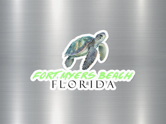 Fort Myers Beach Florida Turtle Sticker