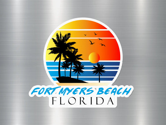 Fort Myers Beach Florida Sunset Sticker