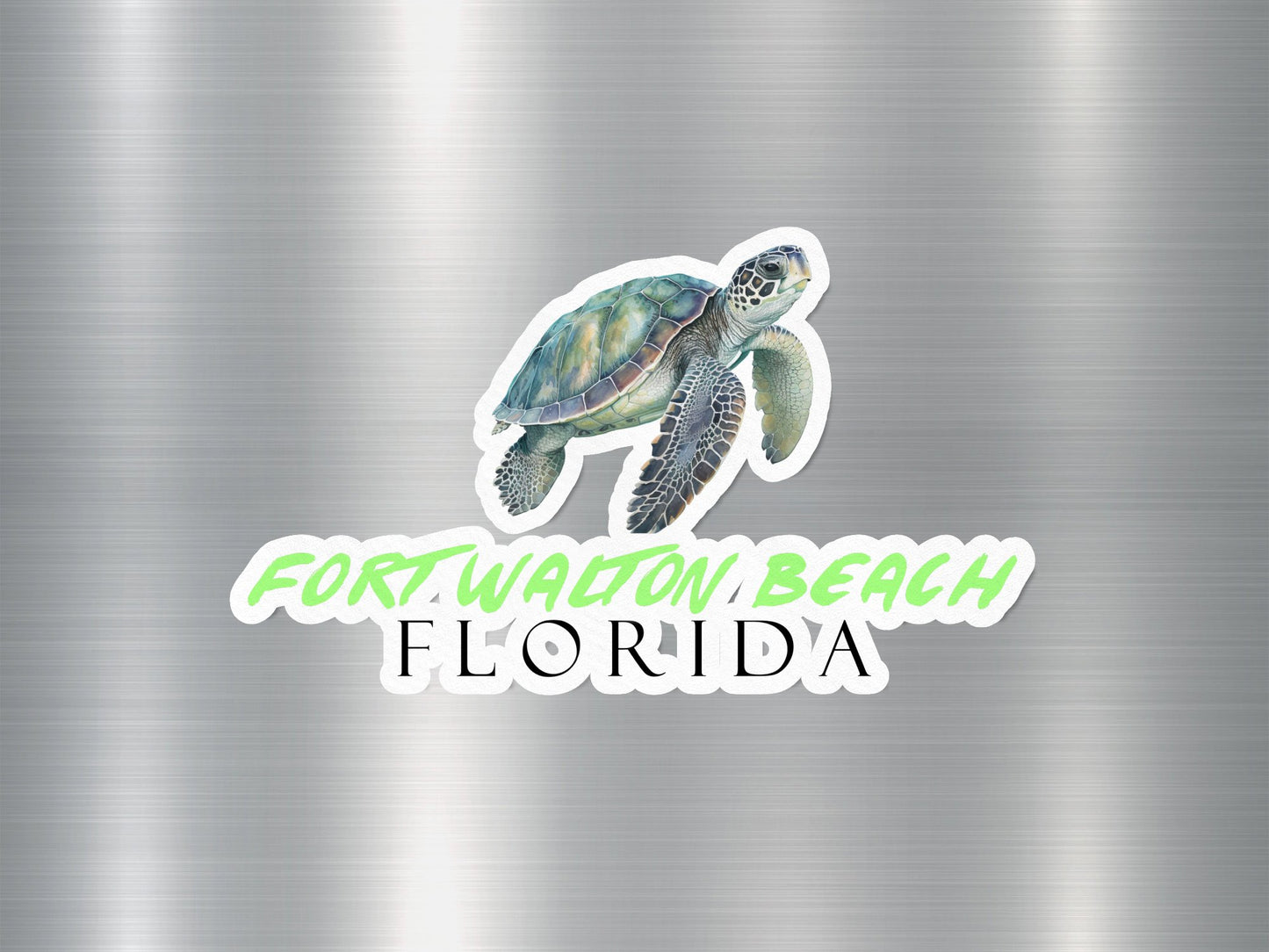 Fort Walton Beach Florida Turtle Sticker