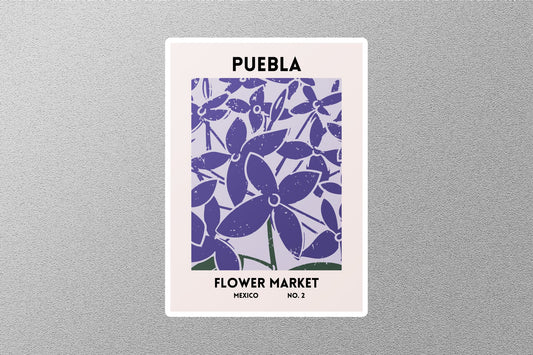 Vintage Puebla Flower Market Stickers