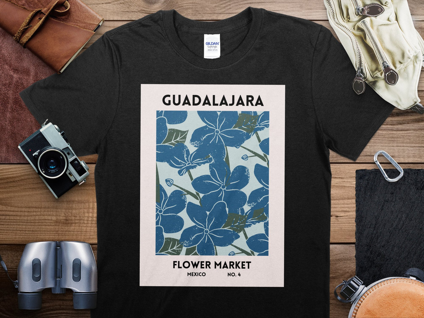 Guadalajara Flower Market Mexico T-Shirt, Guadalajara Flower Market Travel Shirt