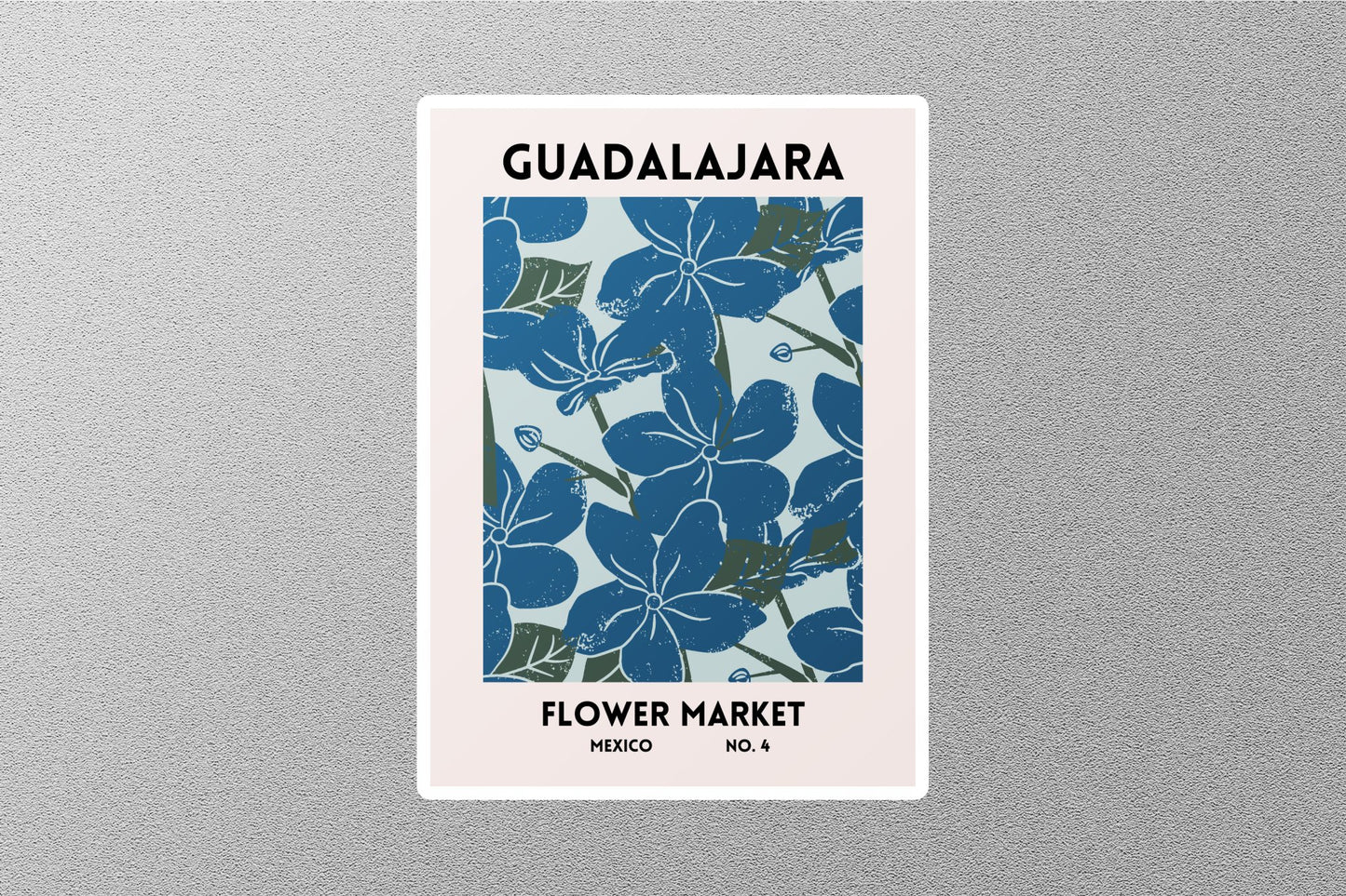 Vintage Guadalajara Flower Market Stickers
