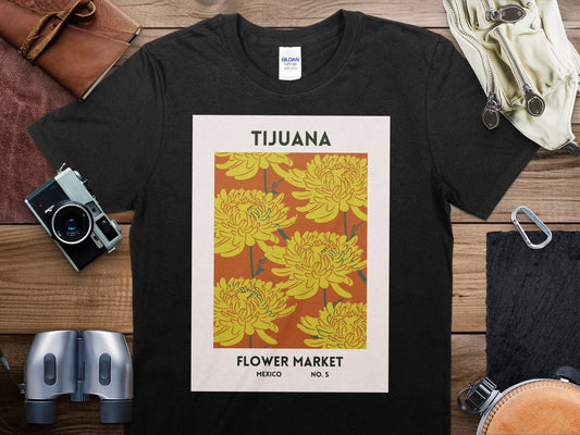 Tijuana Flower Market Mexico T-Shirt, Tijuana Flower Market Travel Shirt