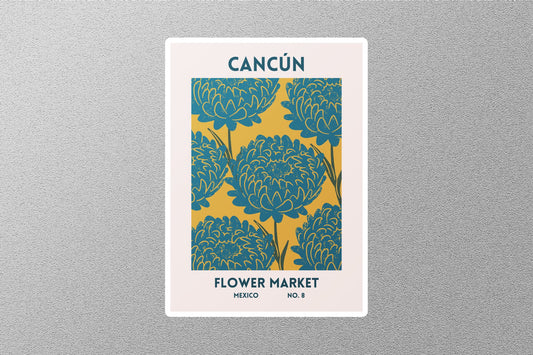 Vintage Cancun Flower Market Stickers