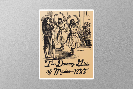 Vintage The Dancing Girl In Mexico Stickers