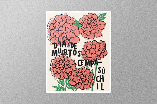 Vintage DIA DE MUERTOS CEMPA- Sú CH IL Stickers