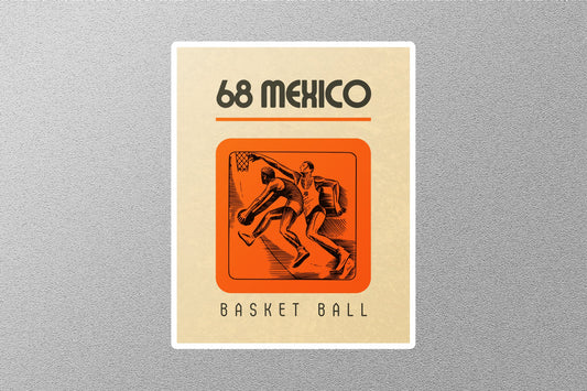 Vintage Mexico Basket Ball Stickers