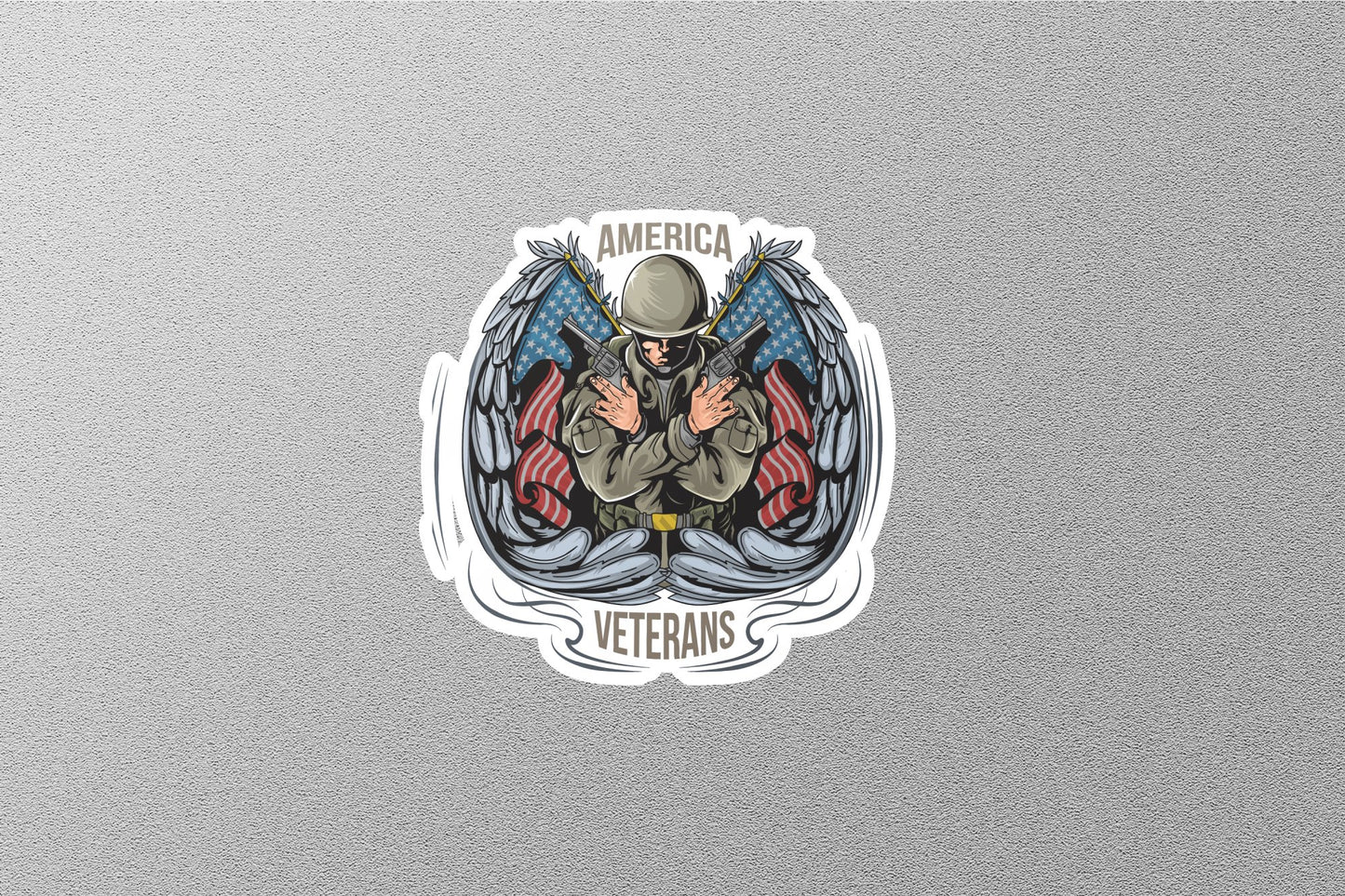 American Veteran Sticker