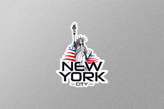 New York City USA Flag Sticker