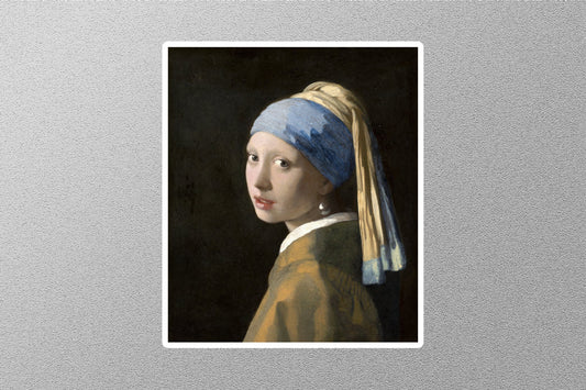 Vermeer Girl Art Sticker