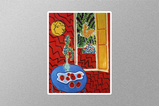Red Interior Art Sticker