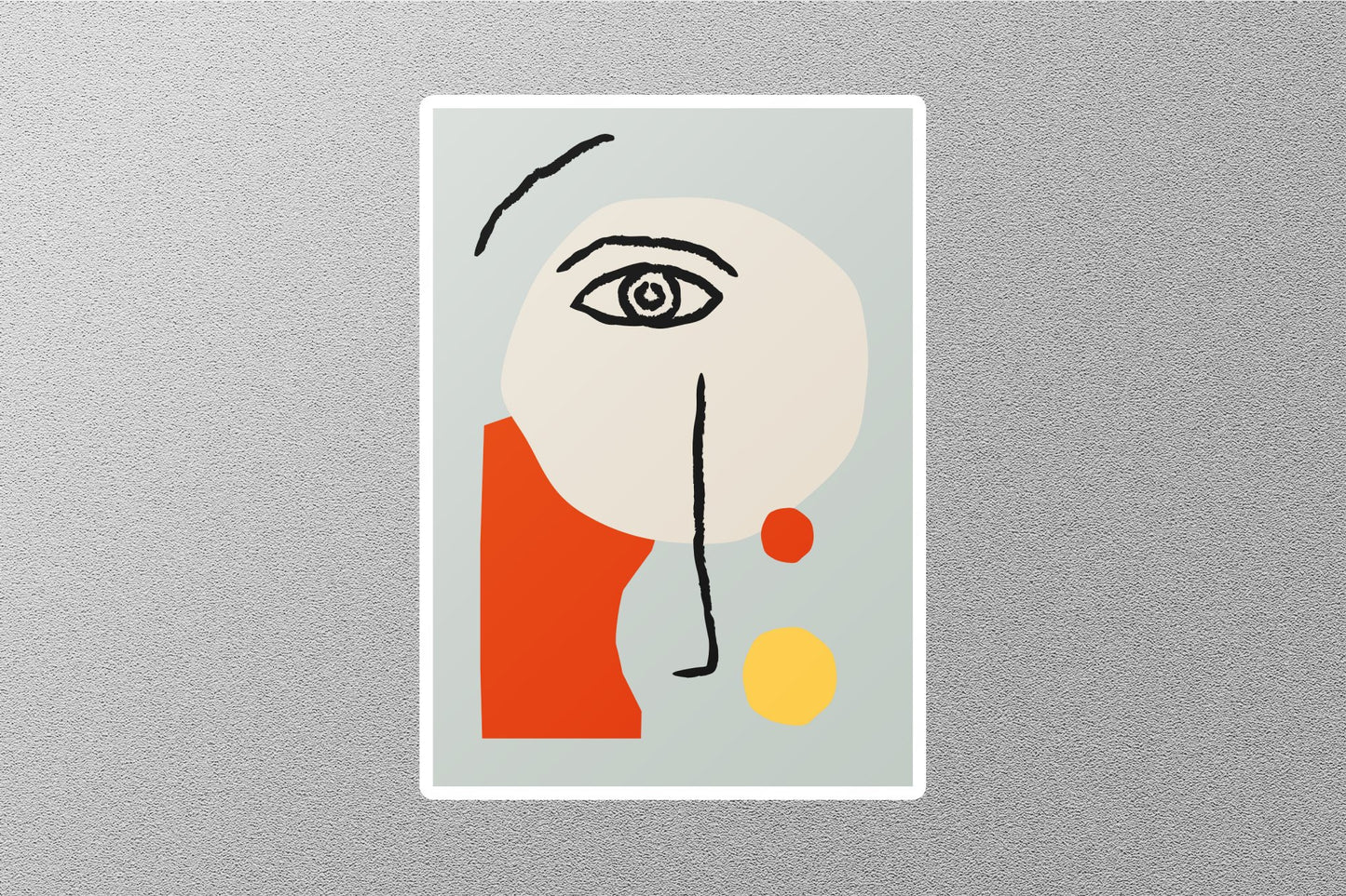 Abstract Face Art Sticker