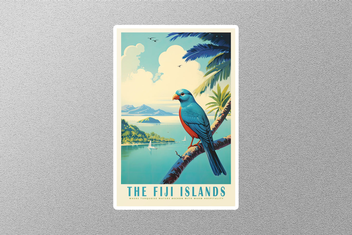 Wholesale Vintage Fiji Travel Sticker