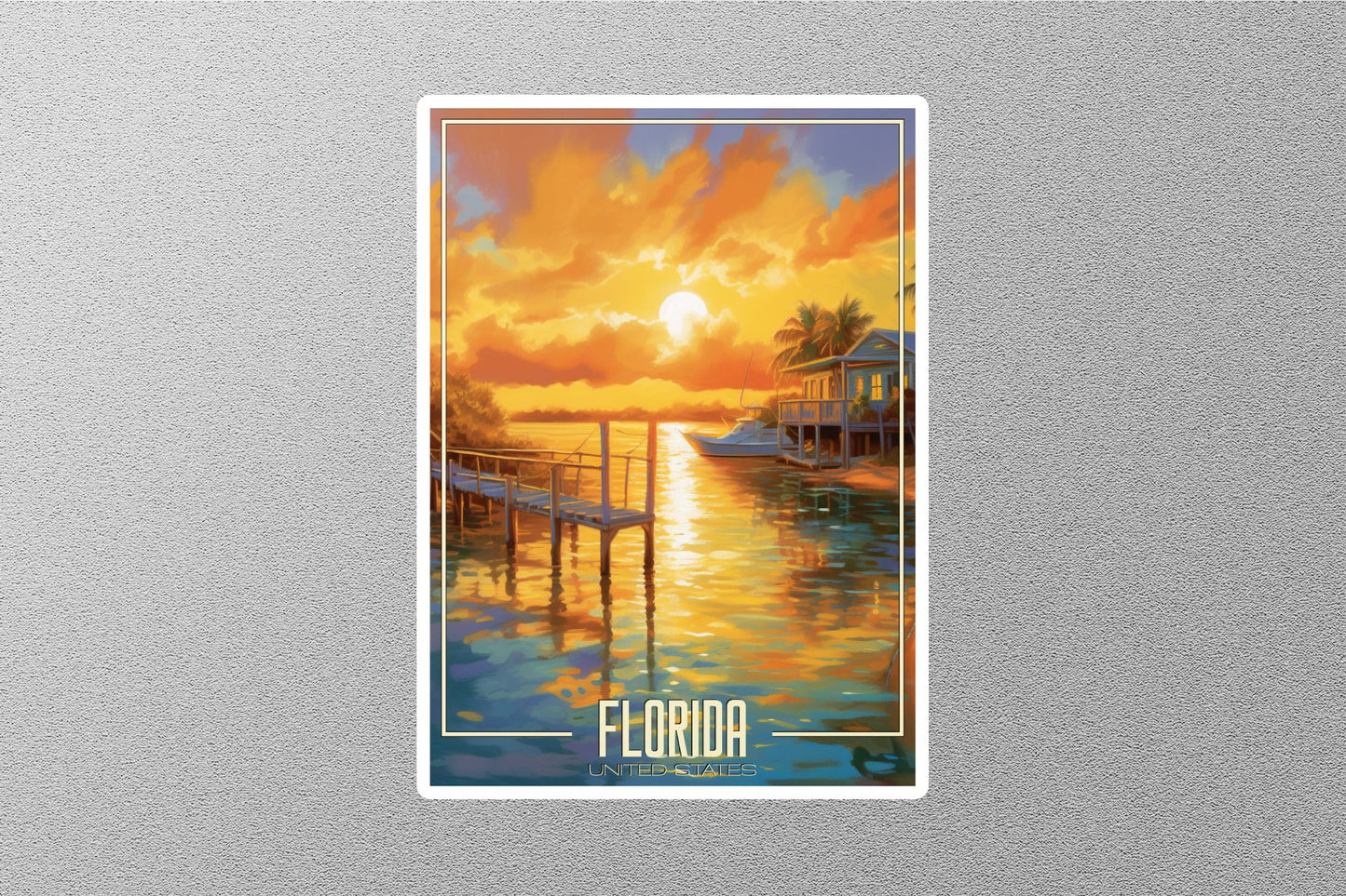 Dreamy Florida Travel Stickers