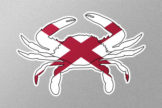 Florida Flag Crab no Crest Sticker