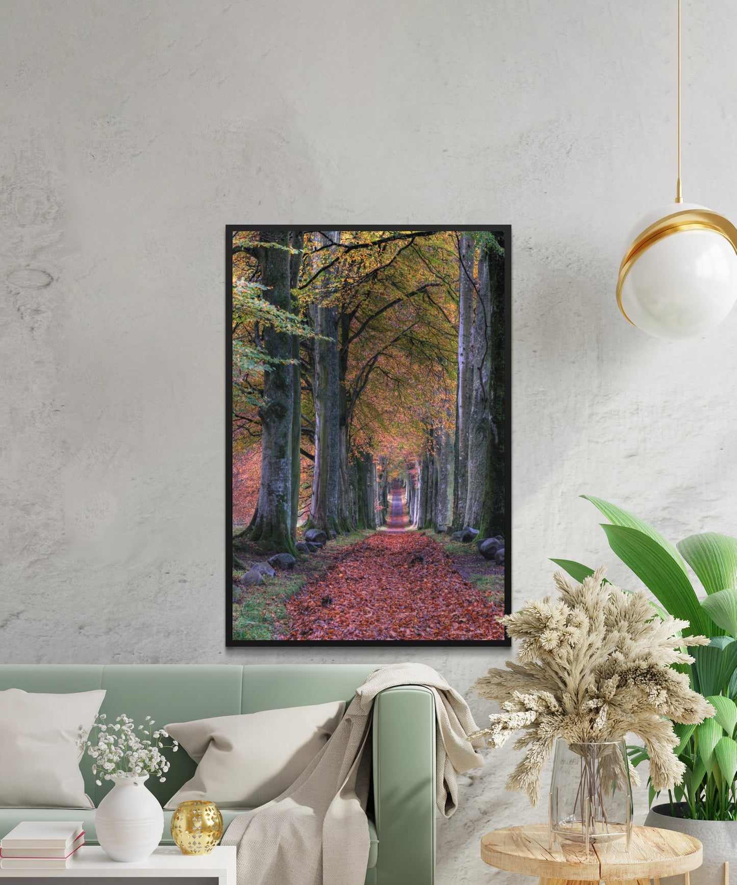 Forest Floral Path Poster - Matte Paper