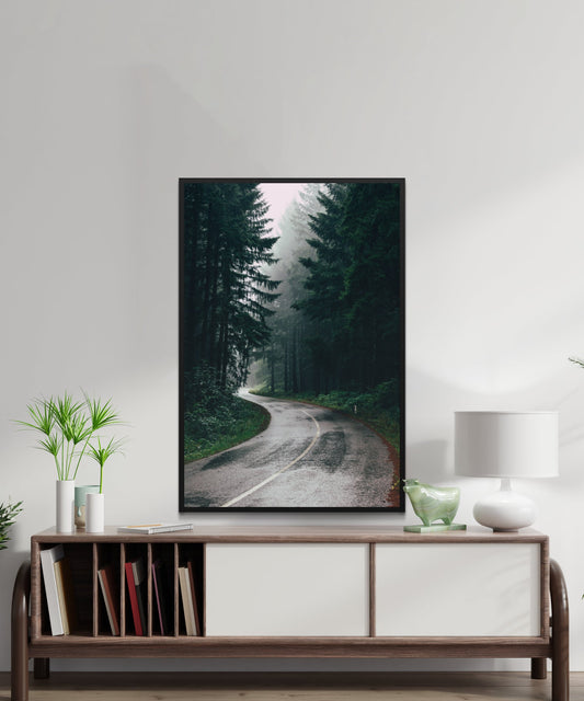 Forest Road Poster - Matte Paper