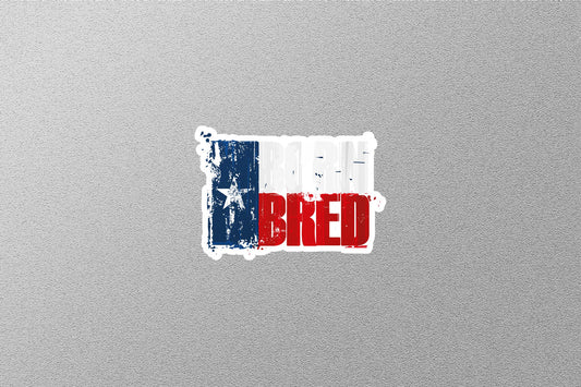 Born Bred USA Flag Sticker