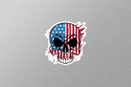 American Skull Sticker