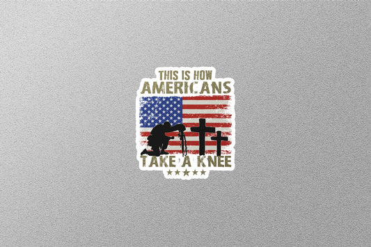 How Americans Take a Knee Sticker