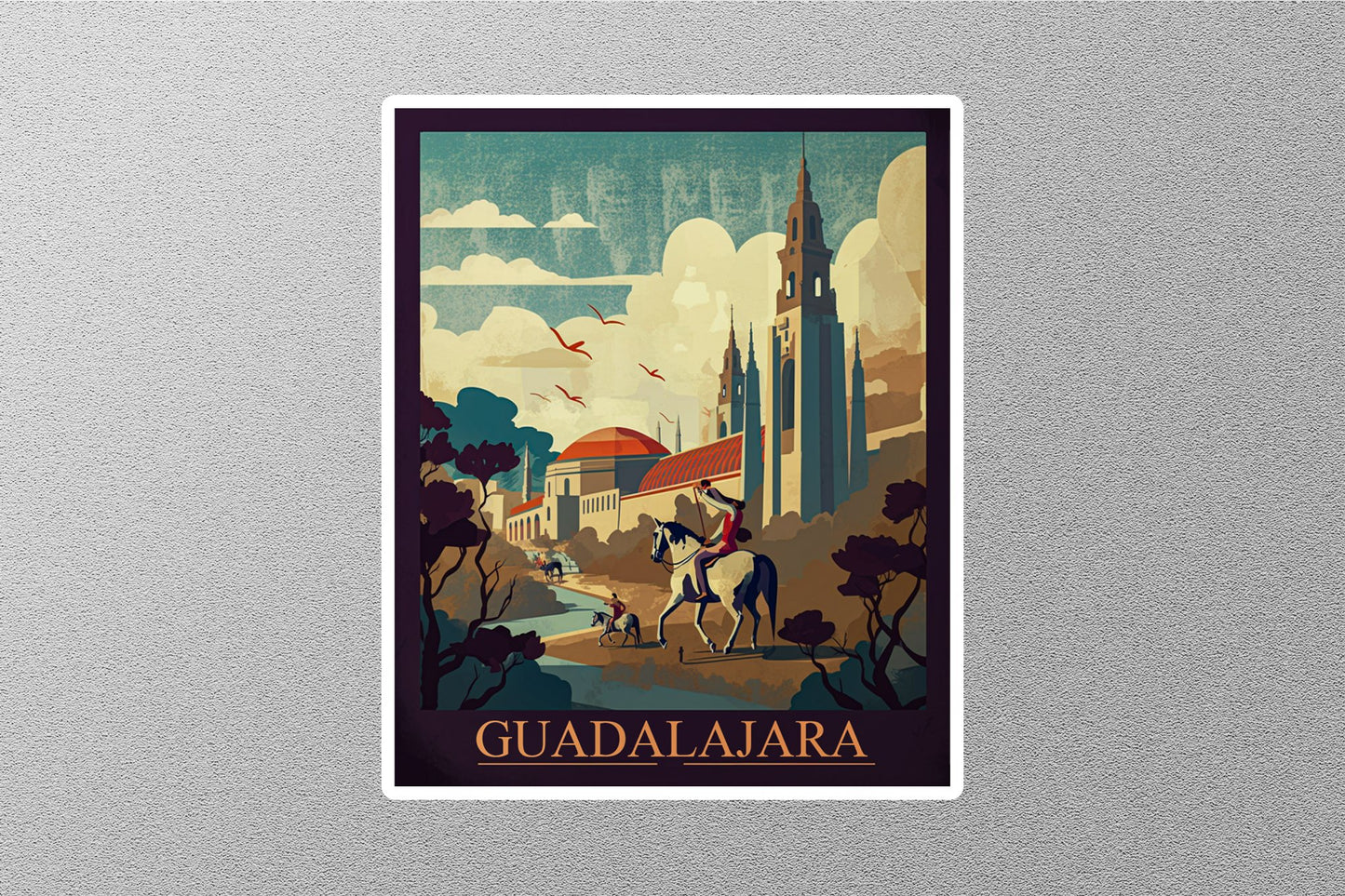 Wholesale Vintage Guadalajara Travel Stickers