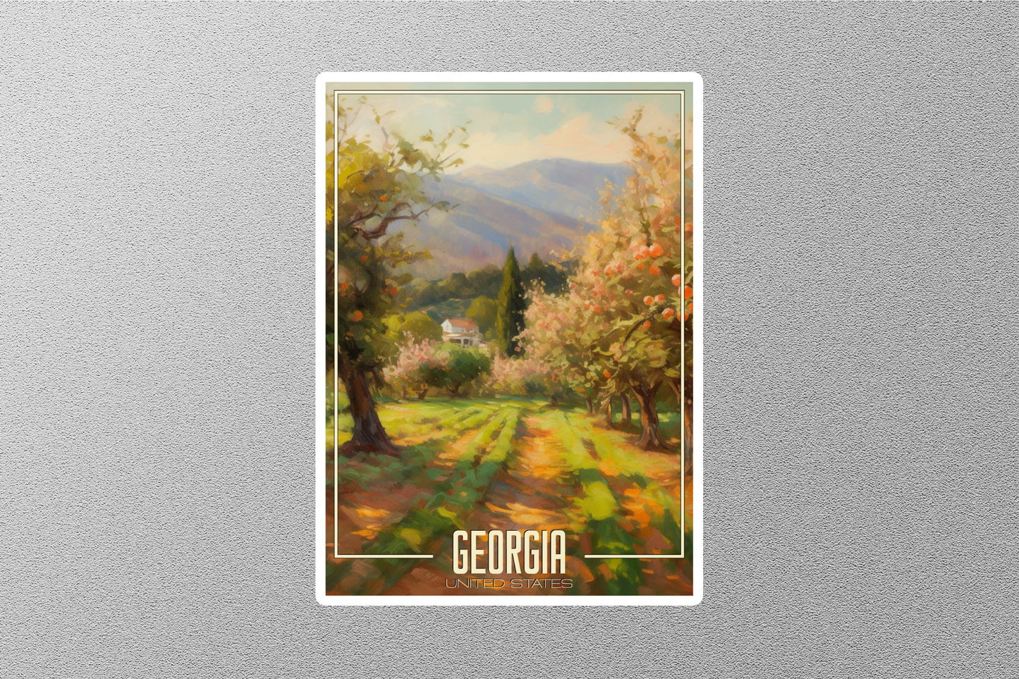 Dreamy Georgia Travel Stickers