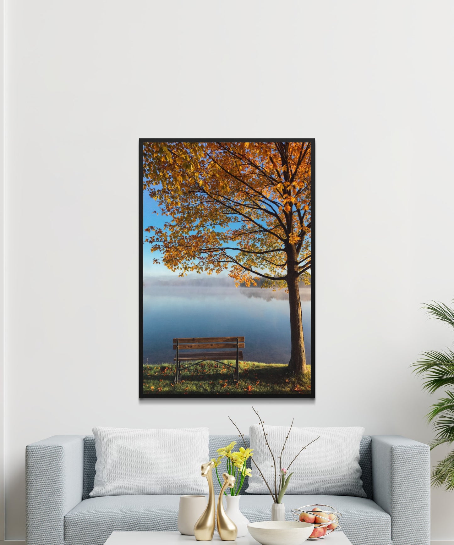 Golden Maple Leaves Poster - Matte Paper